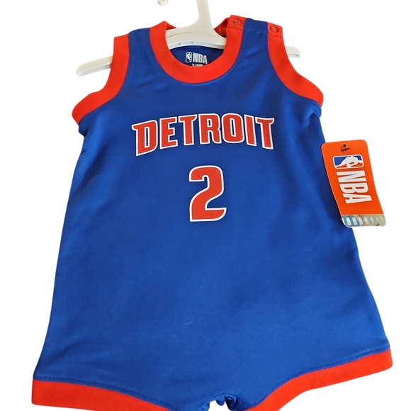 NBA Other - NBA Detroit Blue and Red Kids Bodysuit
